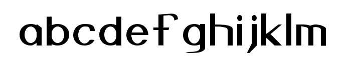 Azabercna Extended Font LOWERCASE