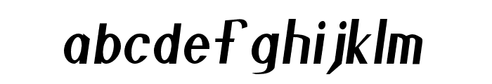 Azabercna Oblique Condensed Font LOWERCASE