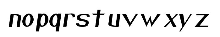 Azabercna Oblique Condensed Font LOWERCASE