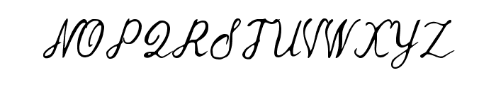 Azalia Regular Font UPPERCASE