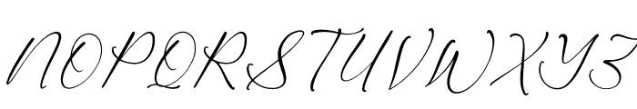 Azelly Vellyne Italic Font UPPERCASE
