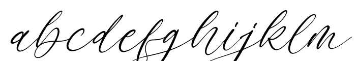 Azelly Vellyne Italic Font LOWERCASE
