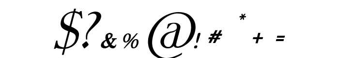 Aztec Italic Italic Font OTHER CHARS