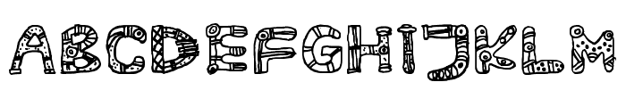 Aztec Legion Regular Font UPPERCASE