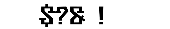 Aztec Regular Font OTHER CHARS