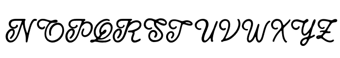 AzureGarden-Regular Font UPPERCASE