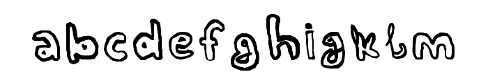 Azzahra Double Line Regular Font LOWERCASE