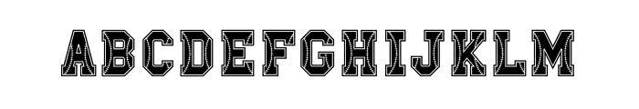 B Sporty Baseball Font UPPERCASE