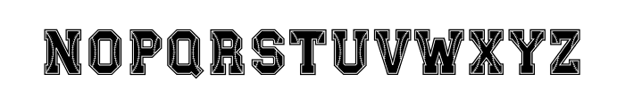 B Sporty Baseball Font UPPERCASE