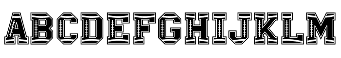 B Sporty Football Font UPPERCASE