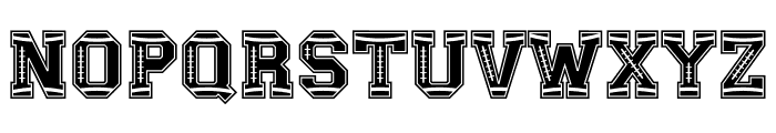 B Sporty Football Font LOWERCASE