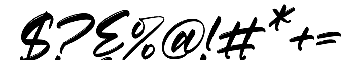 BADRICK Italic Font OTHER CHARS