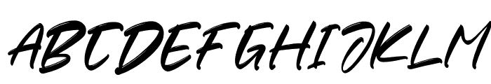BADRICK Italic Font LOWERCASE
