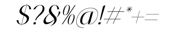 BALORUNE Italic Font OTHER CHARS
