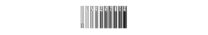 BARLINE faux barcode Font OTHER CHARS
