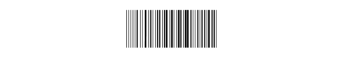 BARLINE faux barcode Font LOWERCASE
