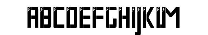 BAROH ELECTRIC Font UPPERCASE