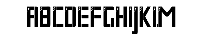 BAROH ELECTRIC Font LOWERCASE