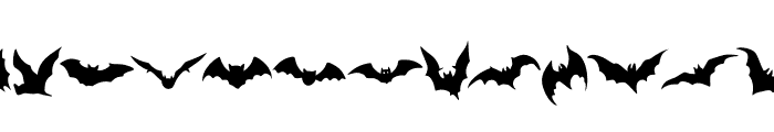 BAT Font UPPERCASE