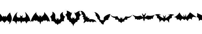 BAT Font UPPERCASE