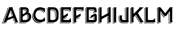 BAZERDSHADOW Font LOWERCASE