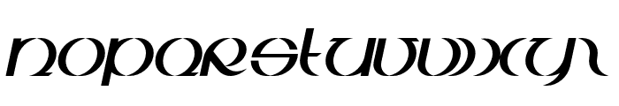 BDJura-Italic Font LOWERCASE