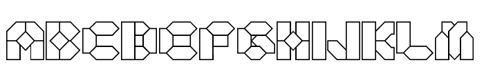 BDPanzer-Outlined Font UPPERCASE