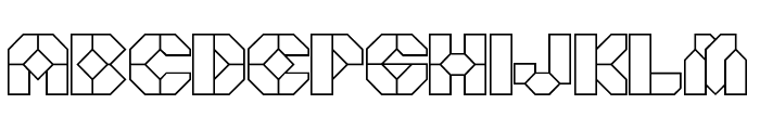 BDPanzer-Outlined Font LOWERCASE