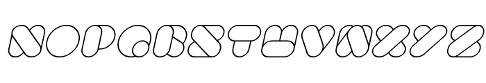 BEAUTIFUL Italic Font UPPERCASE