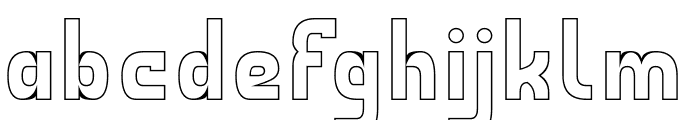 BEFORE AFTER-Hollow Font LOWERCASE