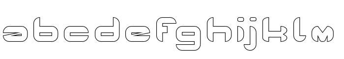 BENTO-Hollow Font LOWERCASE