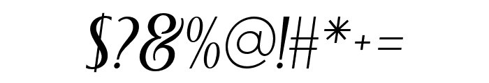 BEROSE-Oblique Font OTHER CHARS