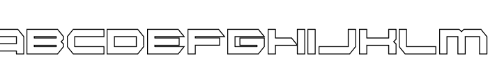 BEXAGO Outline Font UPPERCASE