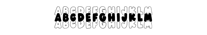 BFC Beach Stacked Font UPPERCASE