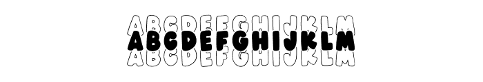 BFC Beach Stacked Font LOWERCASE