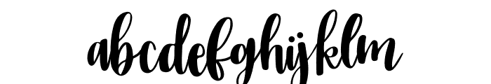 BFC Brushed Calligra Font LOWERCASE