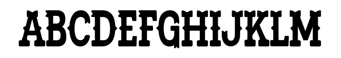 BFC Rodeo Spurs Font UPPERCASE