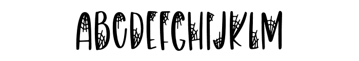 BFC Scary Spider Font LOWERCASE