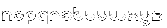 BICYCLE-Hollow Font LOWERCASE