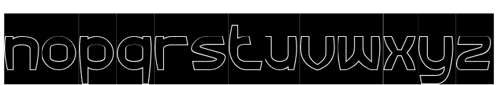 BIG FOOT-Hollow-inverse Font LOWERCASE