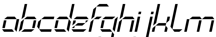BINARY CODE Italic Font LOWERCASE