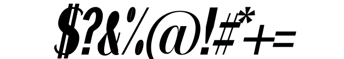 BIONDA ITALIC Font OTHER CHARS