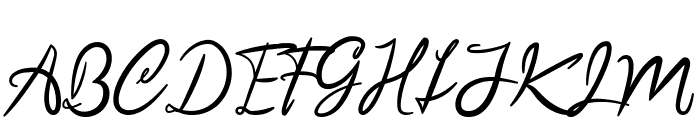 BKPRO Handwritting Font UPPERCASE