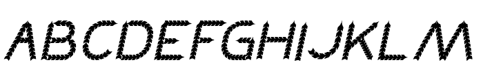 BLACK ARROW Italic Font UPPERCASE
