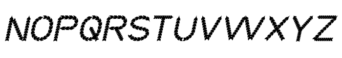 BLACK ARROW Italic Font UPPERCASE