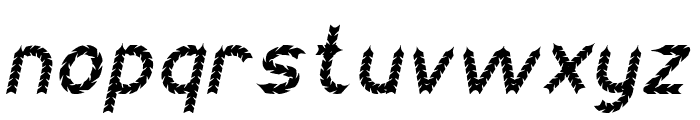 BLACK ARROW Italic Font LOWERCASE