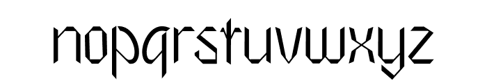 BLACK DAGGER Font LOWERCASE