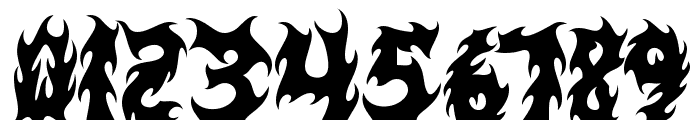 BLACK FLAMES Font OTHER CHARS