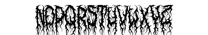 BLACK MASS Font UPPERCASE