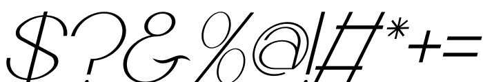 BLACKA Italic Font OTHER CHARS